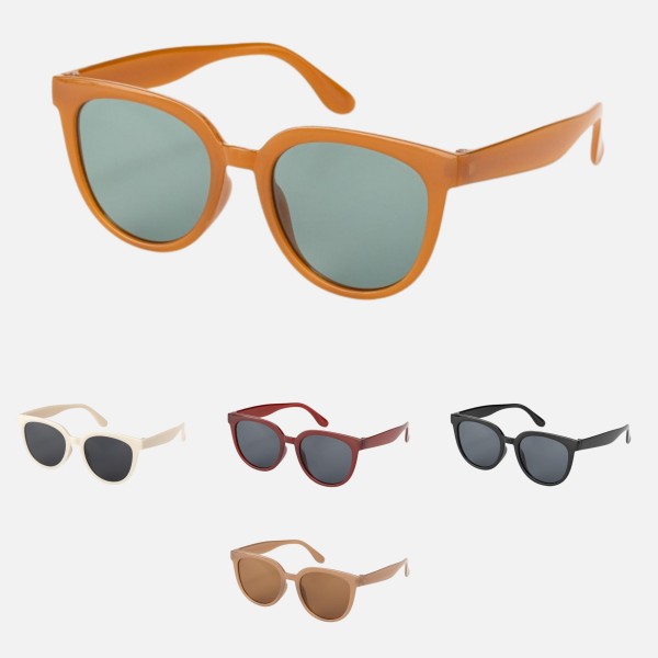 Rounded Sunglasses (12-Pack)

- Assorted Colors
- UVA - UVB 400 Protection
- Anti-Scratch Lenses

Material:
- Face: Plastic
- Legs: Plastic