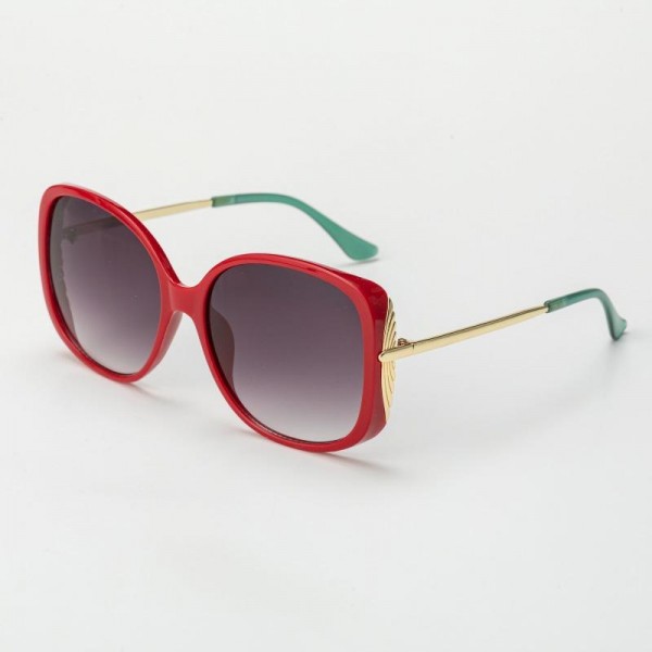 Oversize Rounded Square Sunglasses (12-Pack) - Assorted Colors - UVA - UVB 400 Protection - Anti-Scratch Lenses Material: - Face: Plastic - Legs: Metal view 4