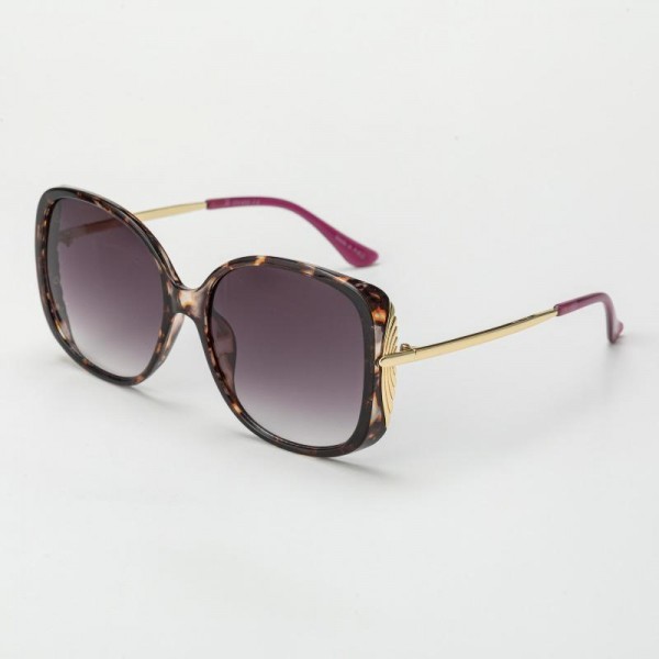 Oversize Rounded Square Sunglasses (12-Pack) - Assorted Colors - UVA - UVB 400 Protection - Anti-Scratch Lenses Material: - Face: Plastic - Legs: Metal view 5