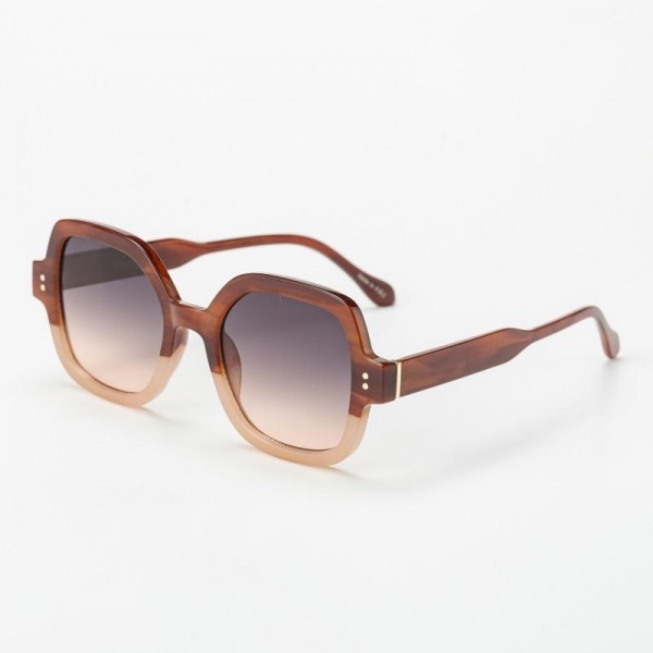 Oversize Square Sunglasses (12-Pack) - Assorted Colors - UVA - UVB 400 Protection - Anti-Scratch Lenses Material: - Face: Plastic - Legs: Plastic view 3