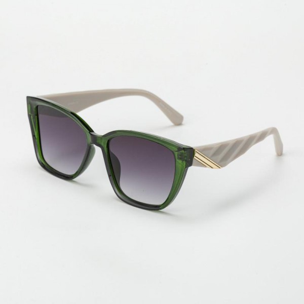Two Tone Square Sunglasses (12-Pack) - Assorted Colors - UVA - UVB 400 Protection - Anti-Scratch Lenses Material: - Face: Plastic - Legs: Plastic view 3