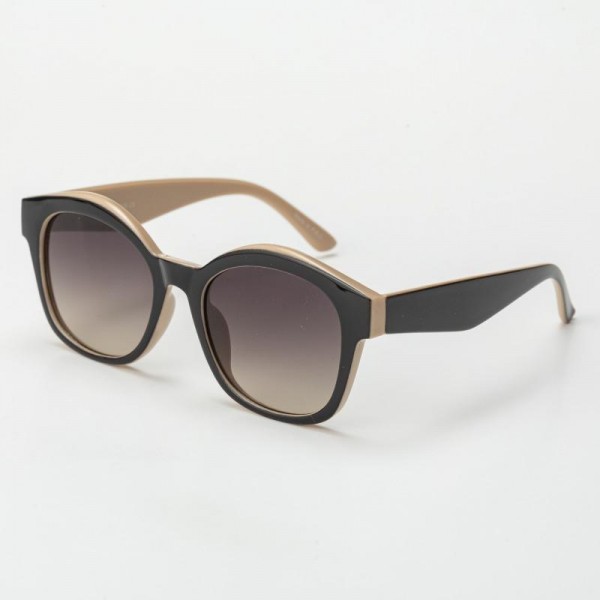 Rounded Square Sunglasses (12-Pack) - Assorted Colors - UVA - UVB 400 Protection - Anti-Scratch Lenses Material: - Face: Plastic - Legs: Plastic view 3