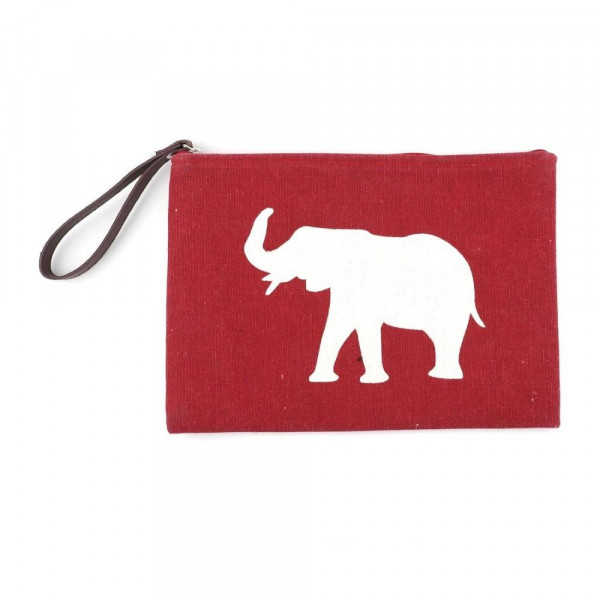 Wholesale alabama clutch wristlet lined inside pocket zipper closure Composition