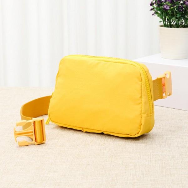 Wholesale cross Body Nylon Belt Bag Full Zip Closure Waterproof One Main Body Po