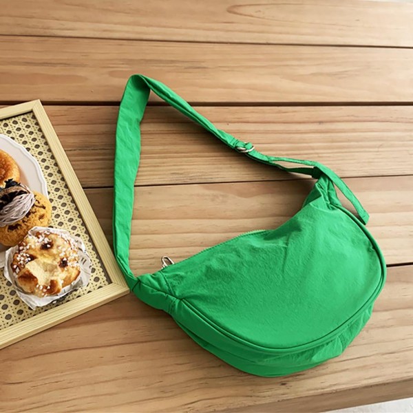 Wholesale simple Nylon Everyday Carry Purse Full Zipper Closure Open Zipper Inte