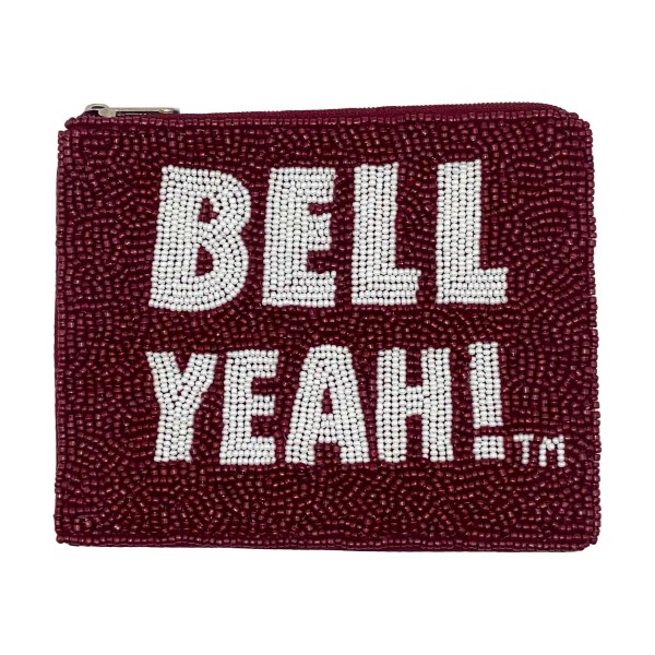 Officially Licensed Mississippi State 'Bell Yeah ™' Seed Beaded Coin Purse


- Lined Interior
- 100% Cotton
- Full Zipper Closure
- Approximately 5.5"W X 4.75" T