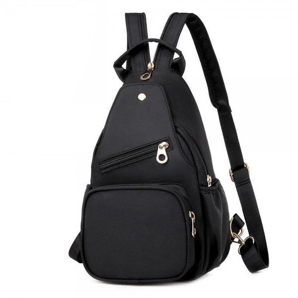 Wholesale adjustable Cross Body Back Pack Handbag Full Zip Closure Button Flap Z
