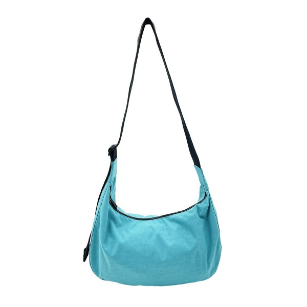 Do Everything In Love Water Resistant Crossbody Bag With Adjustable Strap

- Full Zipper Closure
- Lined Body With One Zipper Pocket
- Adjustable Strap 20" L
- Body Approximately 14" W X 8" T X 4" D
- Material : 
  Shell: 100% Nylon
  Lining: 100% Polyester 