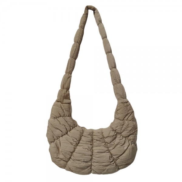 Wholesale nylon Quilted Puffer Tote Bag Zip Closure Lined Inside One Inner Zip P