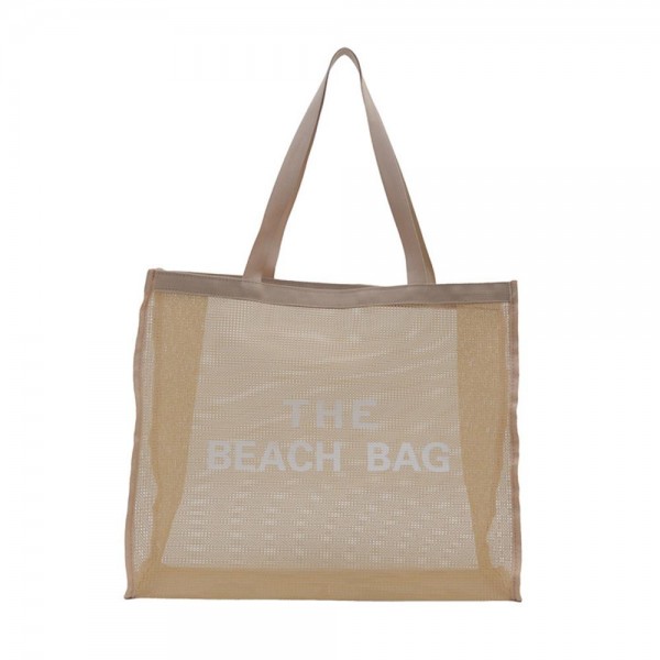 Mesh "THE BEACH BAG" Tote Bag 

- Approximately 17" L X 14" T X 5.5" D