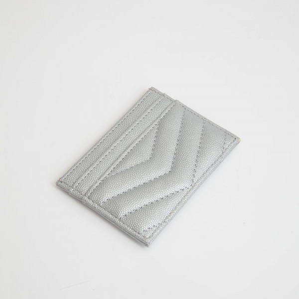 Wholesale double Sided Quilted Vegan Leather Card Holder Open Inner Pocket Six C