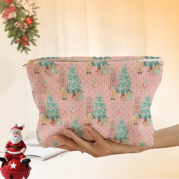 Christmas Tree & Nutcracker Pouch

- Zip Closure
- Lined Body
- Approximately 10" L X 7" T X 2.25" D