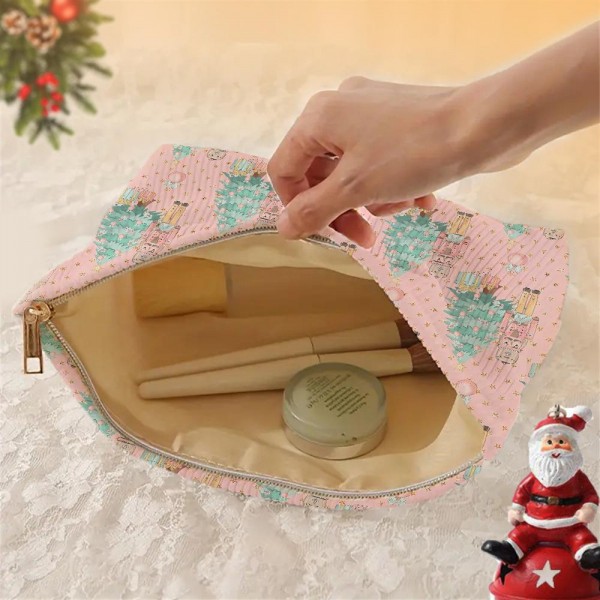 Christmas Tree & Nutcracker Pouch

- Zip Closure
- Lined Body
- Approximately 10" L X 7" T X 2.25" D