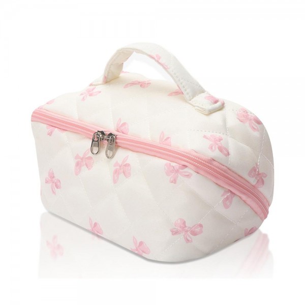 Quilted Print Makeup Bag

- Full Zip Closure
- 3 Internal Pockets & 1 Zip Brush Pocket
- Approximately 9” L X 5” T X 4” D