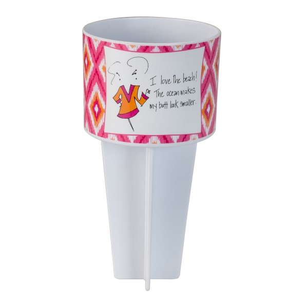 Wholesale beach Buddy cup holder sticks directly into sand hold drink snack cel