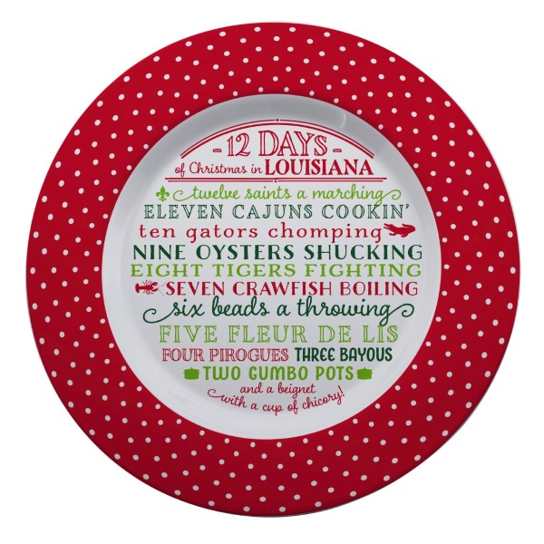 Wholesale melamine Days Christmas Louisiana platter dishwasher microwave safe di