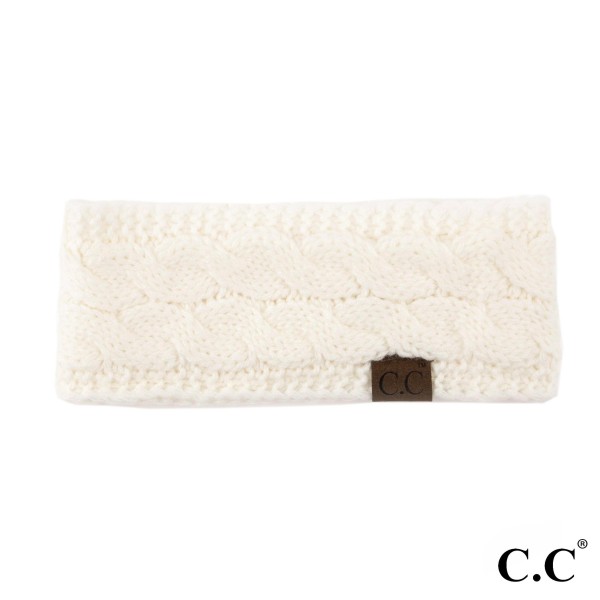 Wholesale c C HW Solid Cable Knit Headwrap Acrylic One fits most