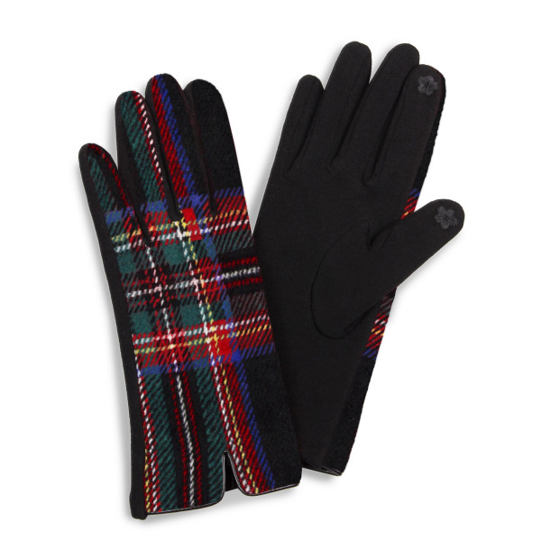 Tartan Plaid Smart Touch Gloves.

- Touchscreen Compatible
- One size fits most
- 100% Polyester