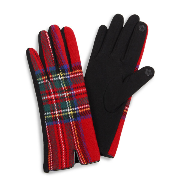 Tartan Plaid Smart Touch Gloves.

- Touchscreen Compatible
- One size fits most
- 100% Polyester
