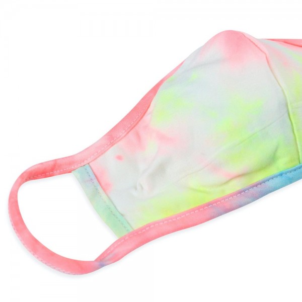KIDS Reusable Tie-Dye Print T-Shirt Cloth Face Mask with Seam.

- Machine Wash in Cold
- Mild Detergent
- Lay Flat to Dry
- Do Not Bleach
- Reusable Face Mask
- These Mask have NO Filter
- One Size Fits Most KIDS (AGES 5-11 years)
- Exterior Material: 95% Polyester / 5% Spandex
- Interior Material: Cotton Blend in Ivory or White

** These Masks Are Not For Professional Use and Not Medically Rated. These Masks Have No Proven Effectiveness Against Any Viruses.
*** ALL Sales Final Due to CDC Recommendations