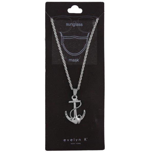 Do everything in Love Brand Anchor Charm Sunglasses Chain Holder / Mask Holder.

- Holds Sunglasses or Mask Around Neck
- Approximately 30" L 
- Anchor 1.25"