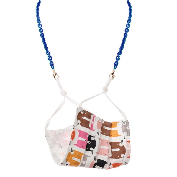 Wholesale kids Acrylic Chain Link Mask Lanyard Secures Mask L