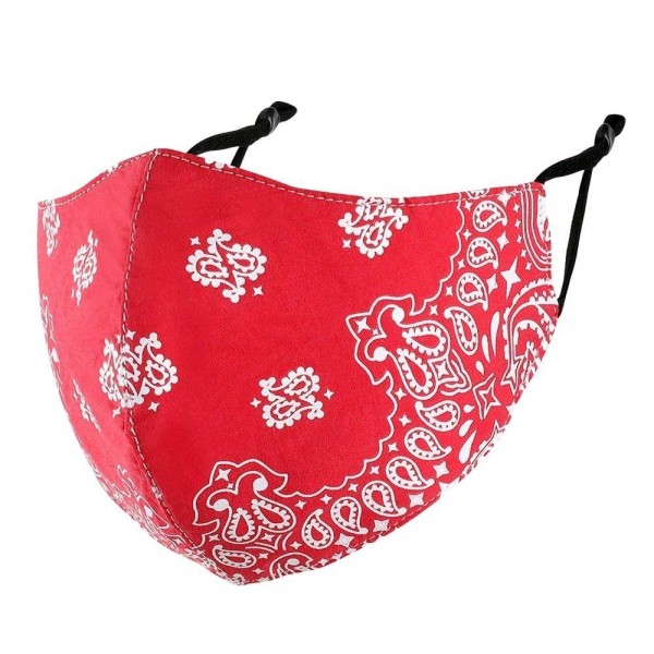 Masque de visage bandana ajusté premium w/ poche de filtre et Masque de visage bandana ajusté premium w/ poche de filtre et