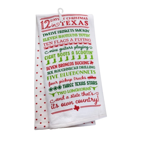 Wholesale holiday Tea Towel Days Christmas Texas