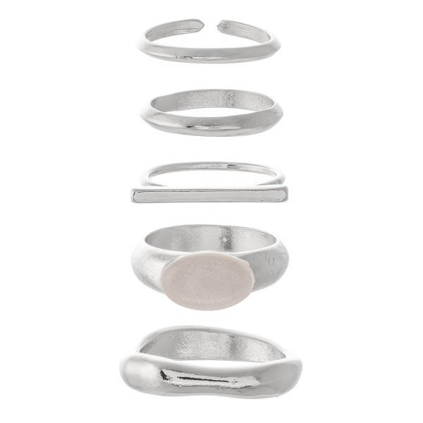 Wholesale modern Stacking Knuckle Ring Set rings per set Fits up ring