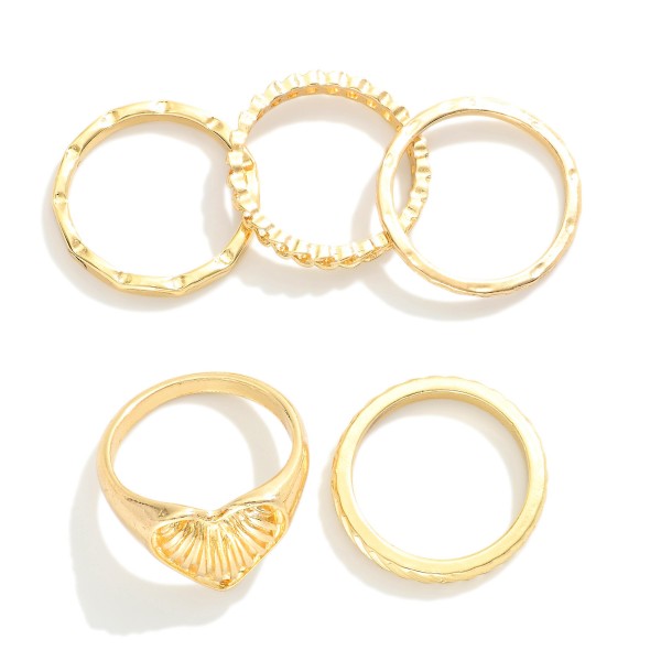 Wholesale set Five Stackable Rings
