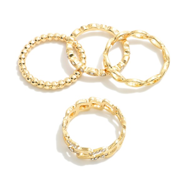 Set Of Five Stackable Rings 

- Size 7