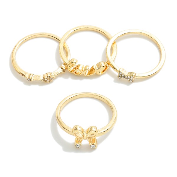 Set Of Five Stackable Rings 

- Size 7