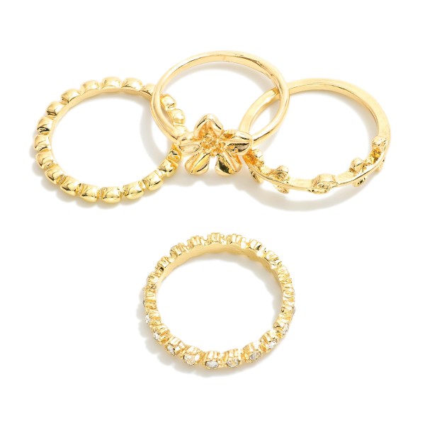 Set Of Five Stackable Rings 

- Size 7