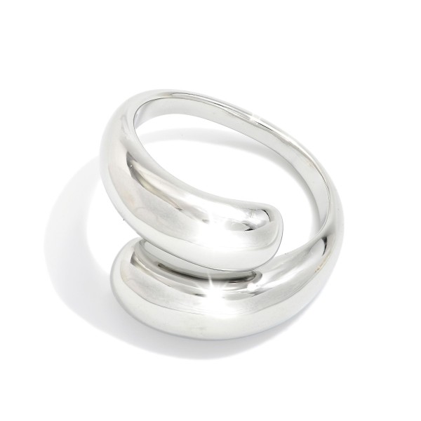 Wholesale chunky Metal Wrap Ring Stainless Steel Water Resistant