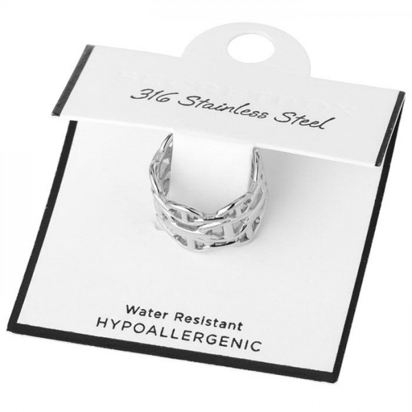 Layered Pig Nose Chain Link Ring 

- Stainless Steel
- Water Resistant
- Size 7.5