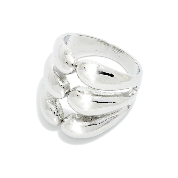 Metal Tone Layered Bubble Ring 

- Gold Dipped 
- Size 7.5