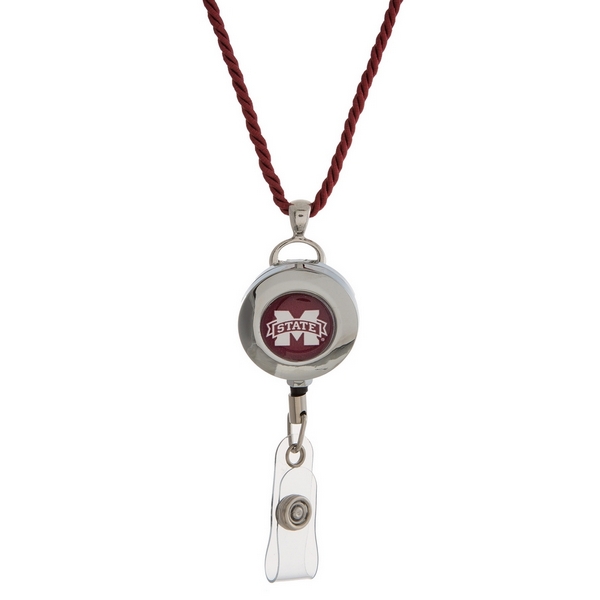 Wholesale officially licensed Mississippi State University lanyard ID holder bre