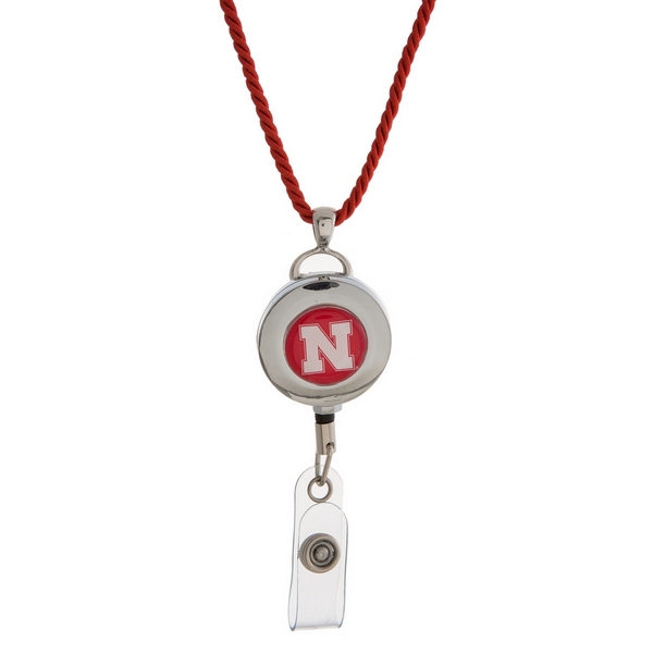 Wholesale officially licensed University Nebraska lanyard ID holder break away c