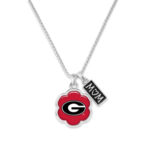 Wholesale officially Licensed Georgia Mom Multi Charm Chain Link Necklace L Chai