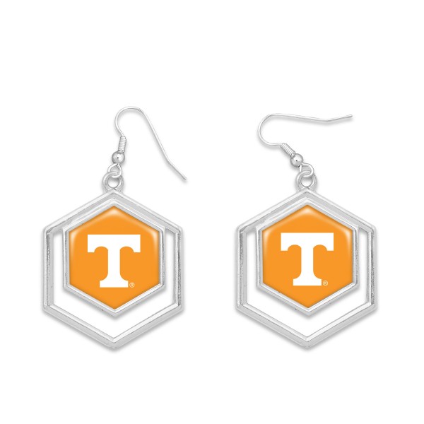 Wholesale officially Licenses Hexagon Tennessee Drop Earrings L W