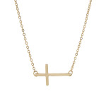 East West Cross Necklace.
- Pendant .75" 
- Approximately 16" Long
- 2" Adjustable Extender