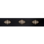 Wholesale black velvet choker gold accents