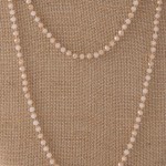 Wholesale long beaded necklace tear drop pendant