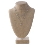 Wholesale dainty layered necklace star charm