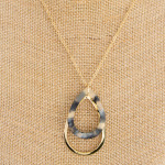 Wholesale stud circle earrings long drop necklace acetate detailed drop Approxim