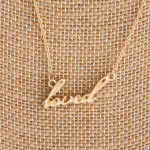 Wholesale gorgeous long metal loved Necklaces everyday wear Approximate pendant