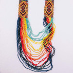 Wholesale multicolor seed beaded loom boho necklace
