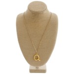 Wholesale long metal bamboo Q initial pendant necklace Pendant L overall