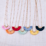 Wholesale fringe tassel pendant necklace Pendant overall extender