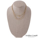 Wholesale short seed beaded enamel butterfly layered necklace Shortest layer L L